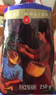 Café molido descafeinado front packaging