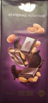 Chocolate negro con almendras