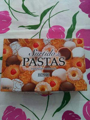 Surtido de pastas front packaging