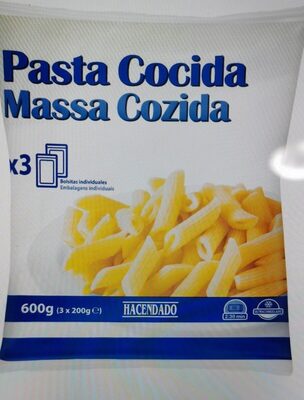 Pasta cocida congelada