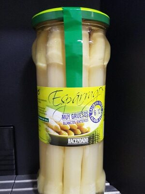 Esparragos muy gruesos blancos enteros