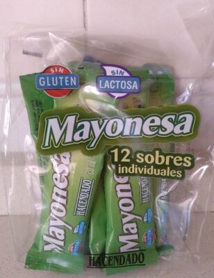 Mayonesa 12 sobres individuales