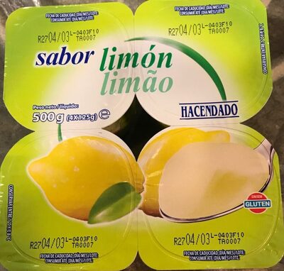 Yogur sabor limón
