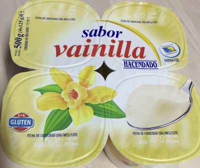 Yogur vainilla front packaging