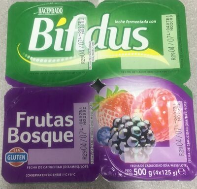 Bifidus frutas del bosque front packaging