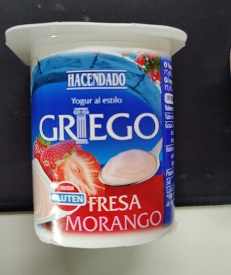 Yogur griego fresa front packaging