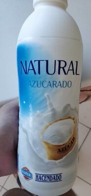 Yogur líquido natural azucarado