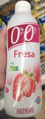 Yogur beber 0% fresa front packaging