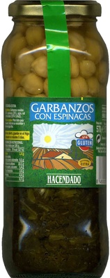 Garbanzos con espinacas front packaging