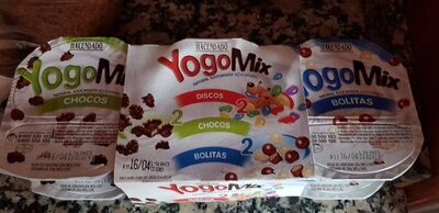 YogoMix natural azucarado con discos, chocos y bolitas front packaging