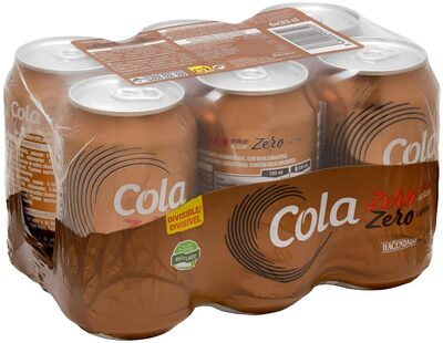 Refresco cola zero azúcar zero cafeína