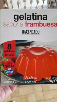 Gelatina sabor frambuesa