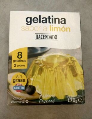 Gelatina - Sabor a limón