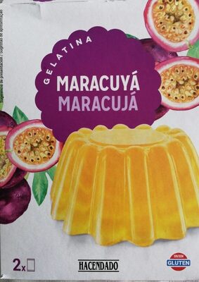 Gelatina Maracuyá front packaging