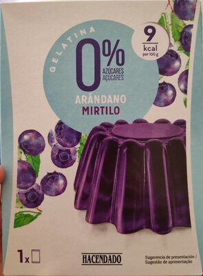 Gelatina 0% arándano