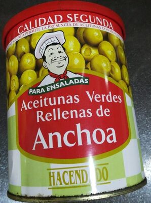 Aceitunas verdes rellenas de anchoa