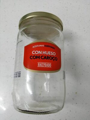 Aceitunas con hueso grandes front packaging