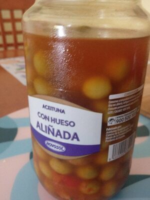 Aceituna con hueso aliñada