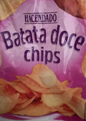 Batata doce chips front packaging
