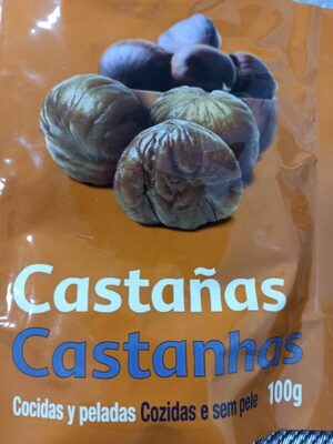 Castañas cocidas y peladas