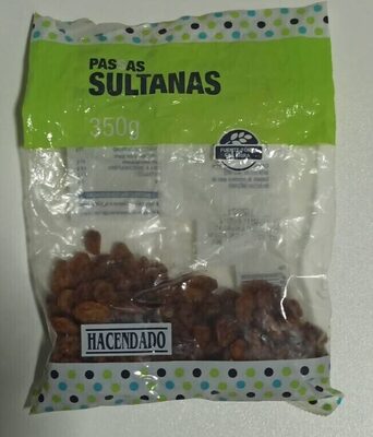 Pasas sultanas front packaging
