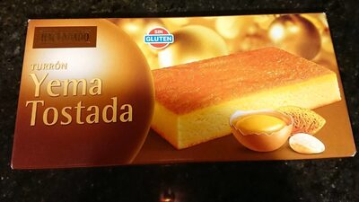 Turrón de yema tostada front packaging