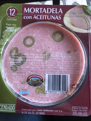 Mortadella con aceitunas