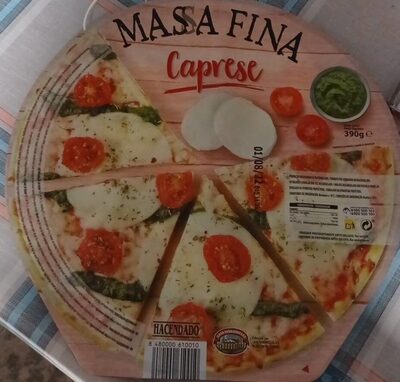 Pizza masa fina caprese front packaging