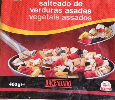 Salteado de verduras asadas front packaging
