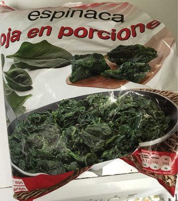 Espinacas front packaging