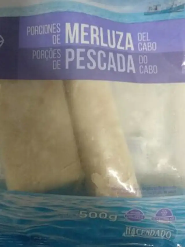 Merluza del cabo sin piel front packaging