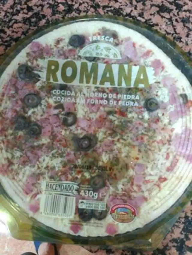 Pizza fresca romana front packaging