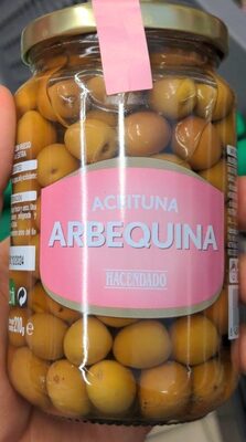 Aceituna arbequina front packaging