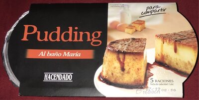 Pudding al baño maría front packaging