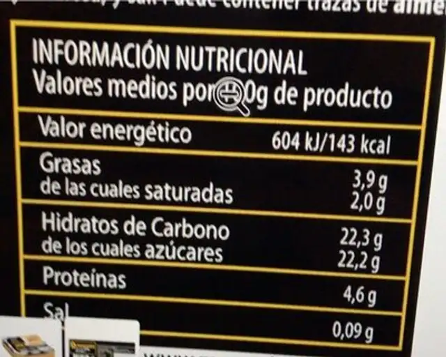 Flan de huevo nutrition facts table