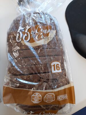 Pan de molde con 52% centeno front packaging