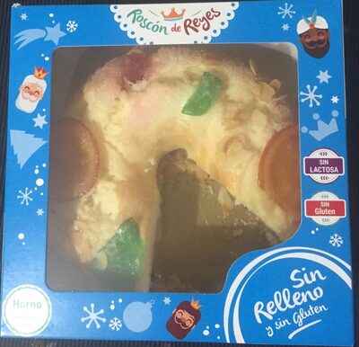 Roscón de reyes sin gluten y sin relleno