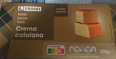 Turrón crema catalana
