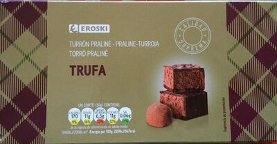 Turrón praliné trufa
