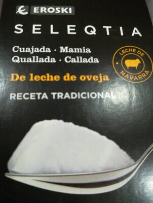 Cuajada de leche de oveja front packaging