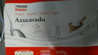 Yogur azucarado front packaging