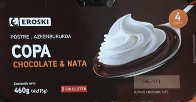 Copa chocolate y nata