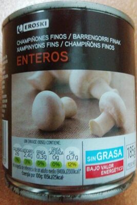 Champiñones finos enteros