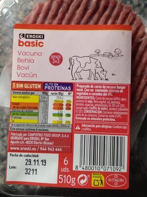 Hamburguesa de vacuno