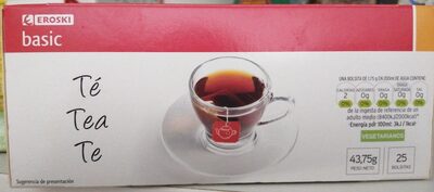 Té infusion front packaging