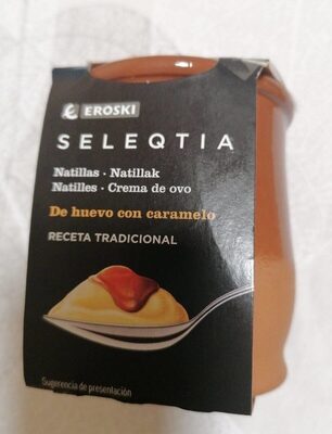 Natillas de huevo con caramelo front packaging