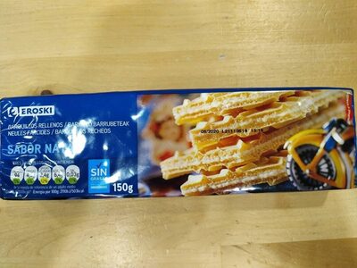 Barquillos rellenos sabor nata