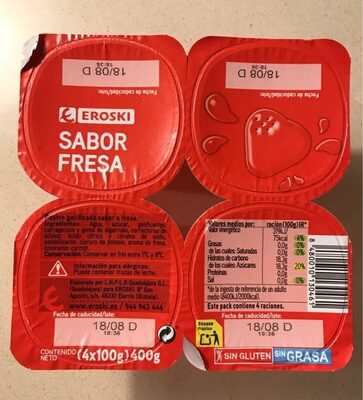 Gelatina sabor fresa