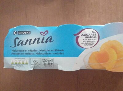 Melocoton en mitades