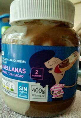 Crema de cacao con avellanas